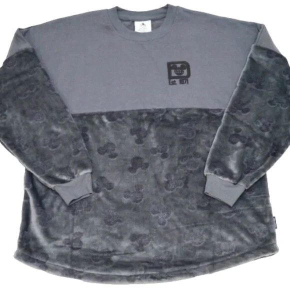 Disney Parks Walt Disney World Mickey Embossed Velour Spirit Jersey XL - Picture 2 of 2